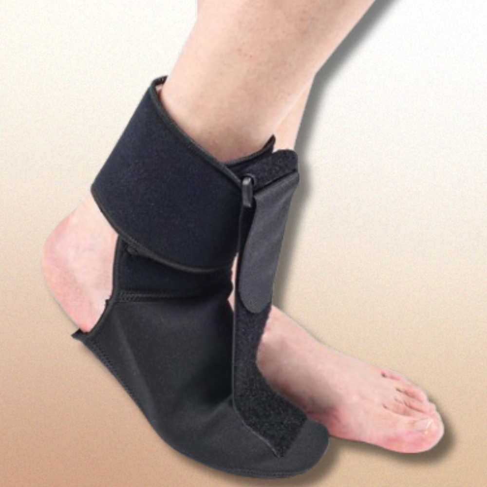 "Night Splint Sock for Plantar Fasciitis - Soft Sleep Support Brace for Pain Relief" Orthopedic Night Brace .