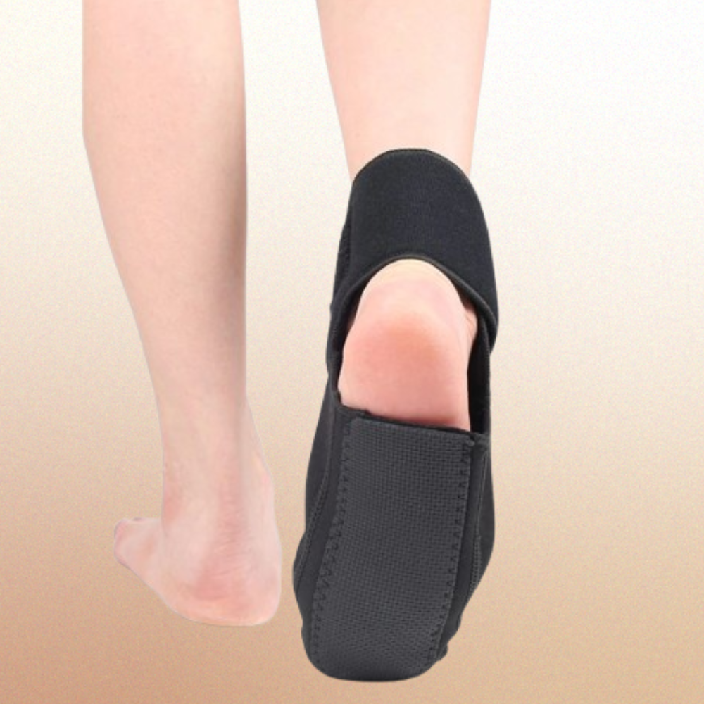 "Night Splint Sock for Plantar Fasciitis - Soft Sleep Support Brace for Pain Relief" Orthopedic Night Brace .