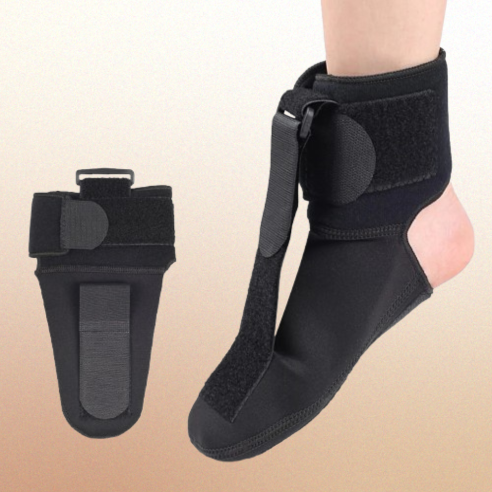 "Night Splint Sock for Plantar Fasciitis - Soft Sleep Support Brace for Pain Relief" Orthopedic Night Brace .