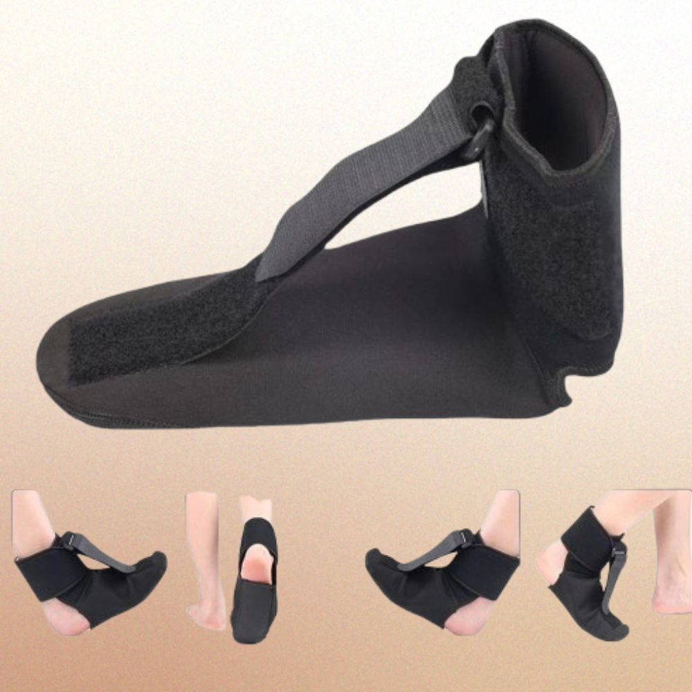 "Night Splint Sock for Plantar Fasciitis - Soft Sleep Support Brace for Pain Relief" Orthopedic Night Brace .