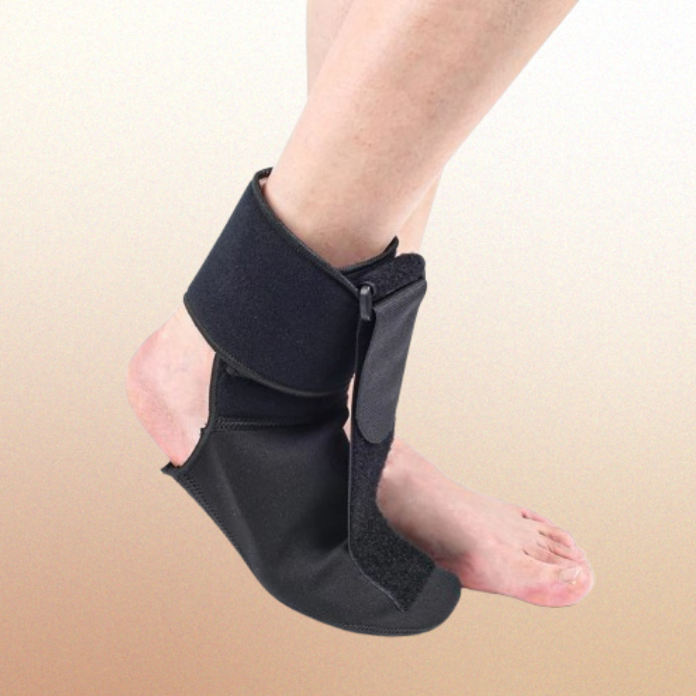 "Night Splint Sock for Plantar Fasciitis - Soft Sleep Support Brace for Pain Relief" Orthopedic Night Brace .