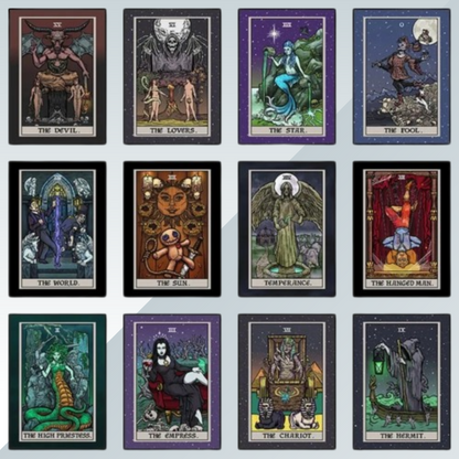 Halloween Terror Tarot Cards Deck Of 23| Նվերներ Նրա համար.