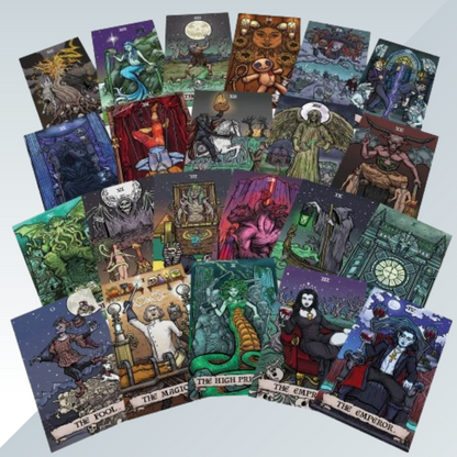 Halloween Terror Tarot Cards Deck Of 23| Նվերներ Նրա համար.