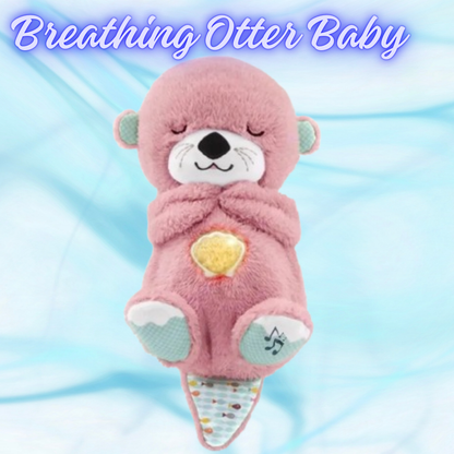 Adorable toy mimics a real sleeping baby .