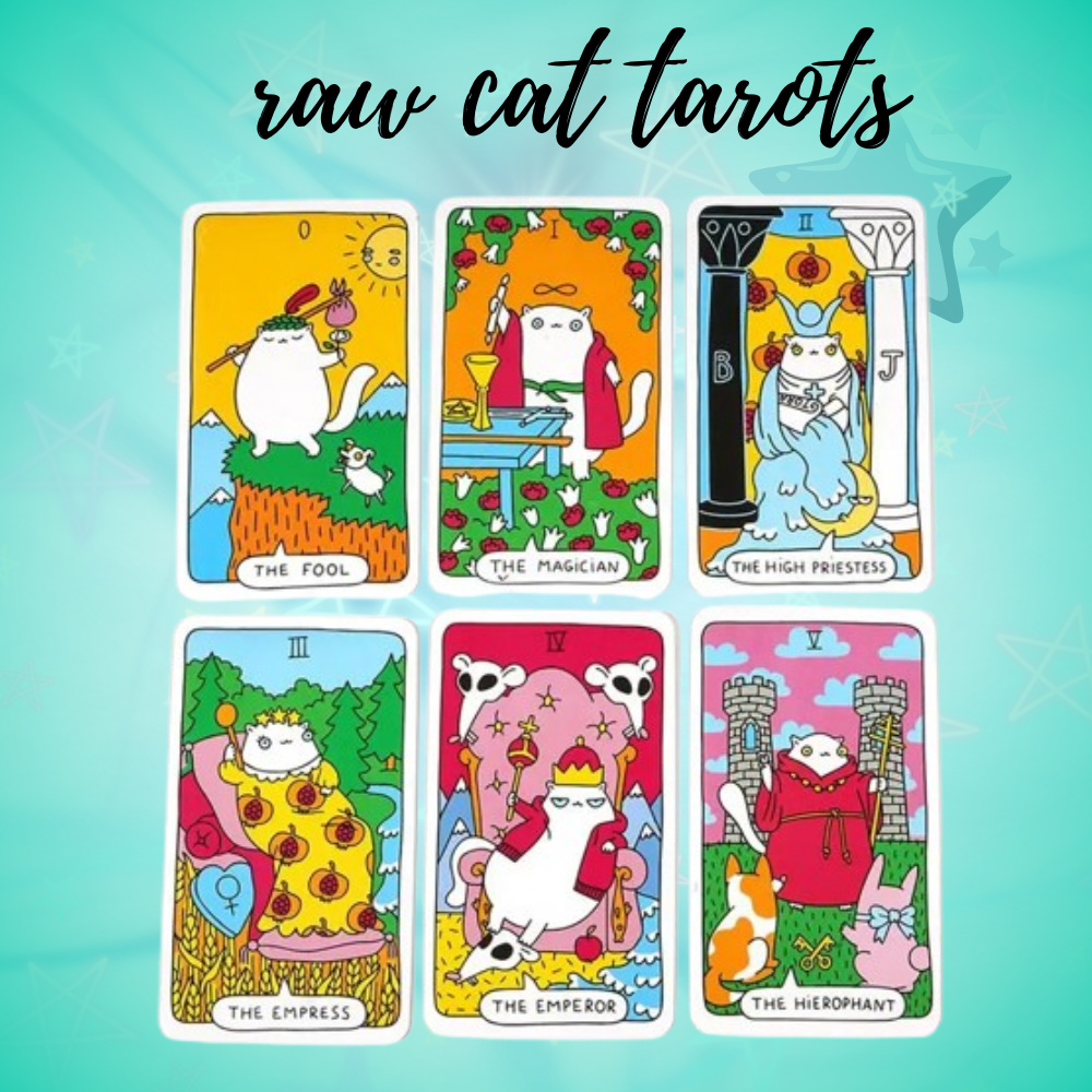 English Tarot Deck for Animal Lovers , Paws Tarot cards.