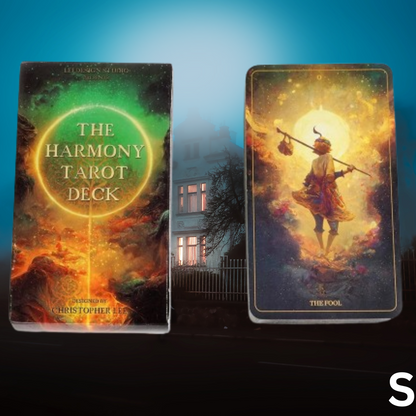 New The Harmony Tarot Deck 78 Unique| Two Worlds of AI and Human Creativity Board Games.