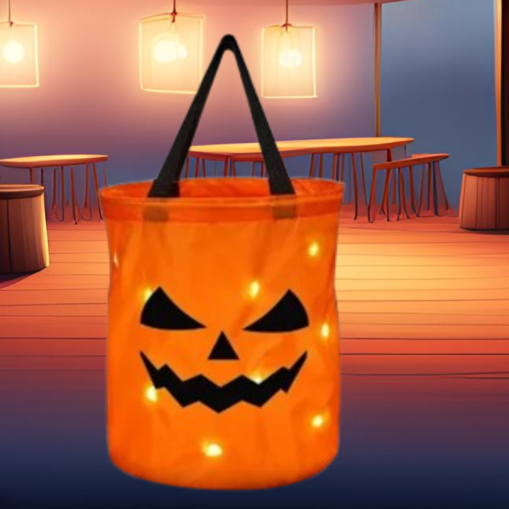 Halloween Party Pumpkin Candy Bags .