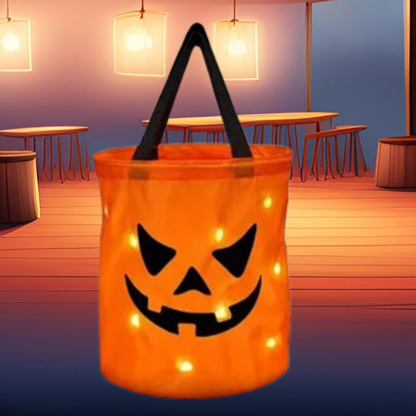 Halloween Party Pumpkin Candy Bags .