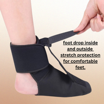 "Night Splint Sock for Plantar Fasciitis - Soft Sleep Support Brace for Pain Relief" Orthopedic Night Brace .