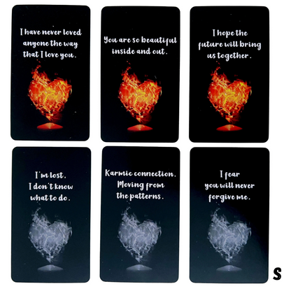 Love Message 80 Sheets Oracle Tarot Decks| Love Message Oracle Cards.