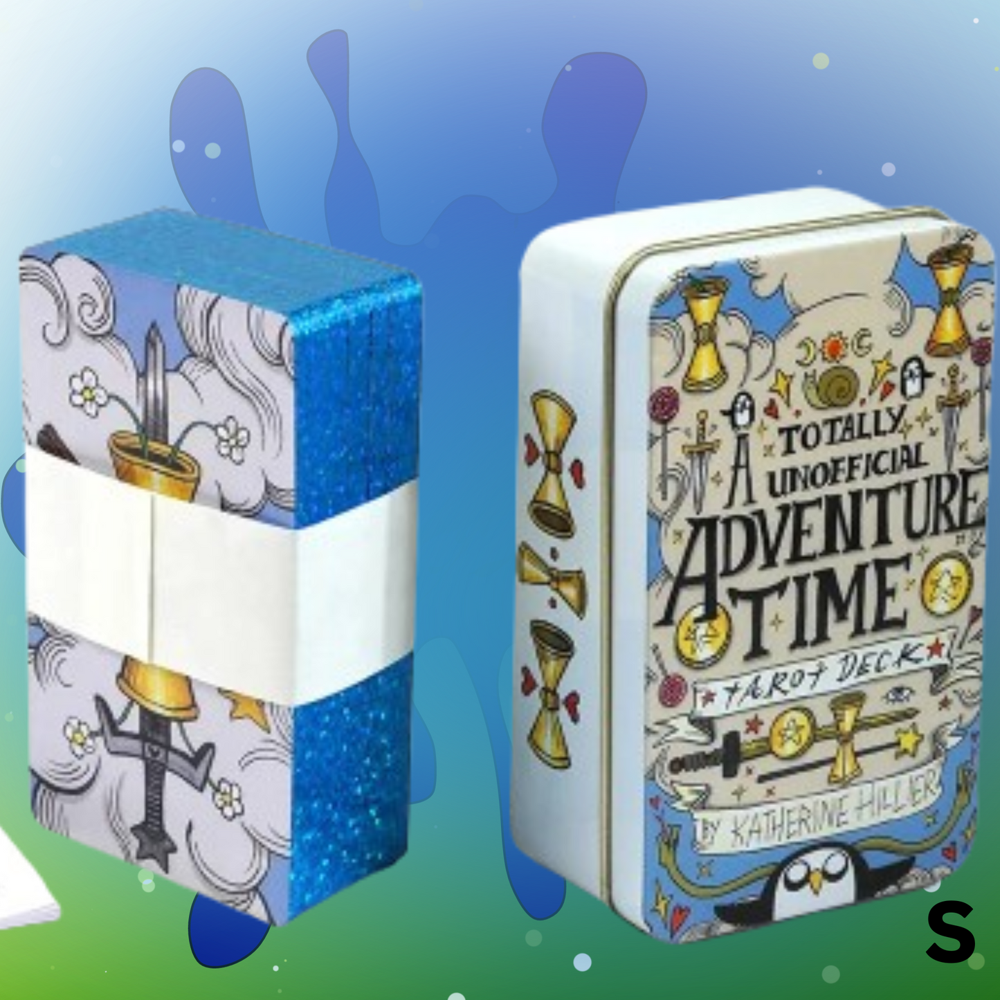 Adventure Time Tarot Deck| Metal Box High Quality 78 Cards Gilded Edge .