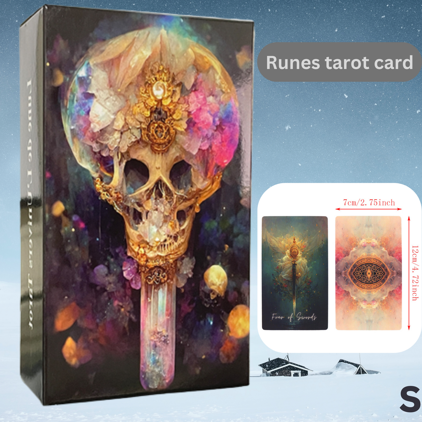 High Quality Runes Tarot Cards|  Sleeves Rituals Tarot Cards With Paper Book Guide.