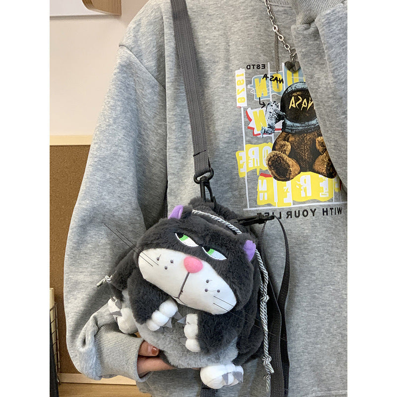 All-match Plush Doll Bag Cute Shoulder Messenger Bag